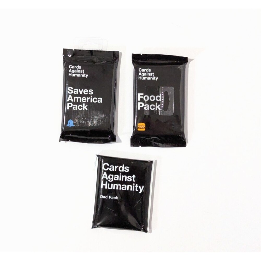 Cards Against Humanity Packs Food Dad Saves America Expansion Sets New Sealed